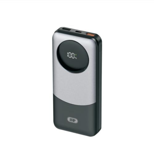 باور بانك 30000mAh متعدد المنافذ مع شاشة رقمية