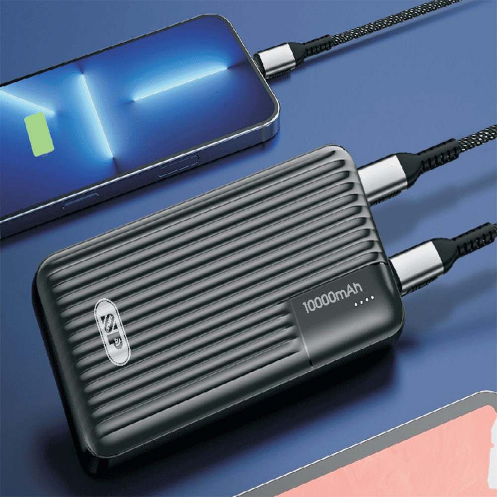 شاحن متنقل 10000  22.5W(منفذين USB)