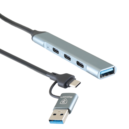 تحويلة تايب سي USB للجوال واللابتوب 4 في 2