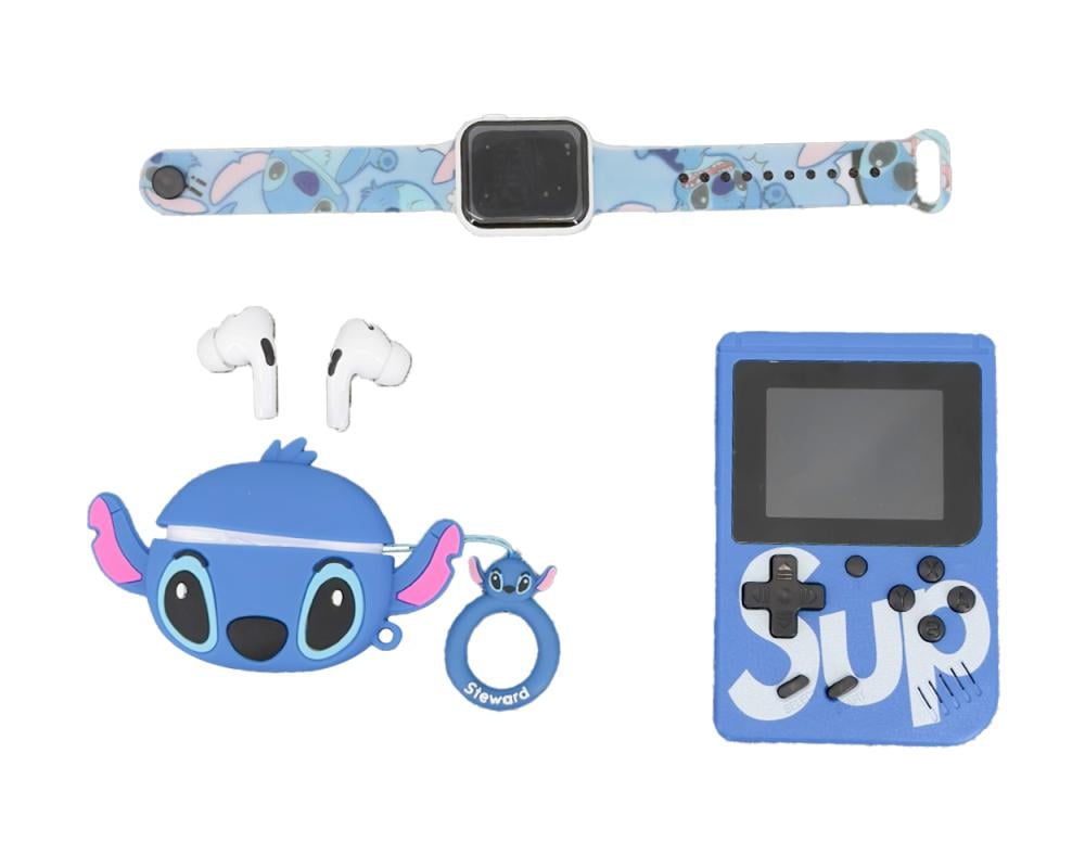 بكج  الالعاب ساعة وسماعة مع جهاز العاب محمول