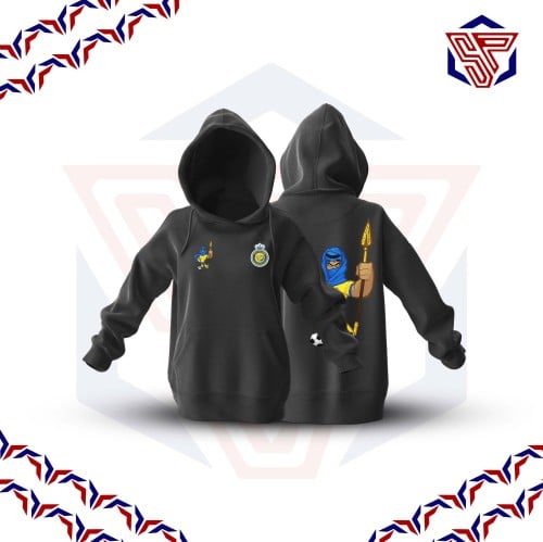 بلوفر قطني بشعار النصر أطفال وولادي)