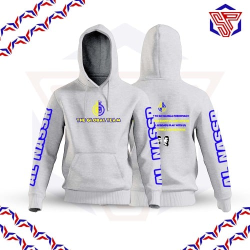 The Global Team Hoodie أبيض