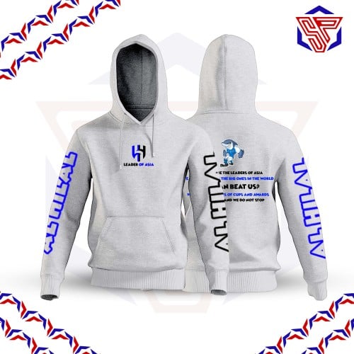 Leader Of Asia Hoodie أبيض