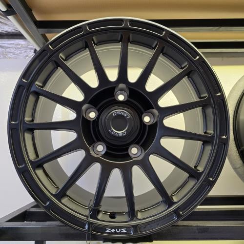 طقم 4 جنوط لينزو مقاس 17 انش ZEUS-22 اسود مطفي