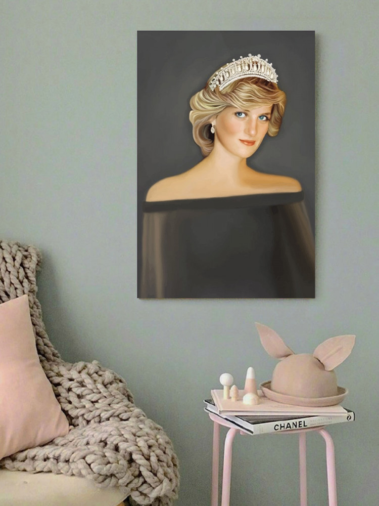 لوحة الأميرة ديانا خشب ام دي اف مقاس 40x60 سنتيمتر