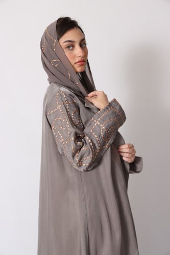 عبايه حرير مغسول 111#