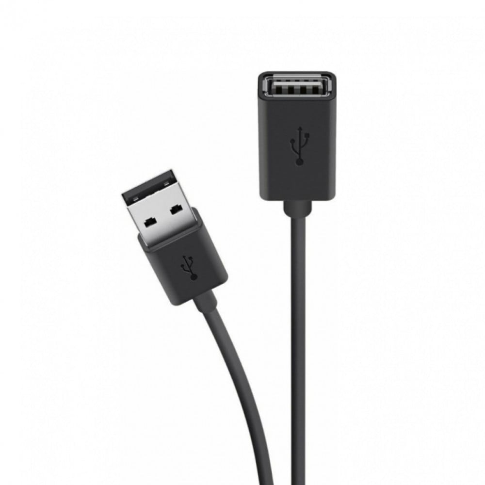 وصلة تمديد يو اس بي USB 2.0 طول 4.8 متر أسود