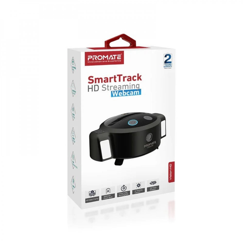 كاميرا ويب HD للجوال بتقنية تتبع حركة الوجه عن بعد للسيلفي والتصوير الذكي  SmartTrack Webcam - نوادر للاتصالات