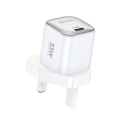 فيدفي شاحن جداري GaN بمنفذ Type-C واحد – قدرة 33 واط