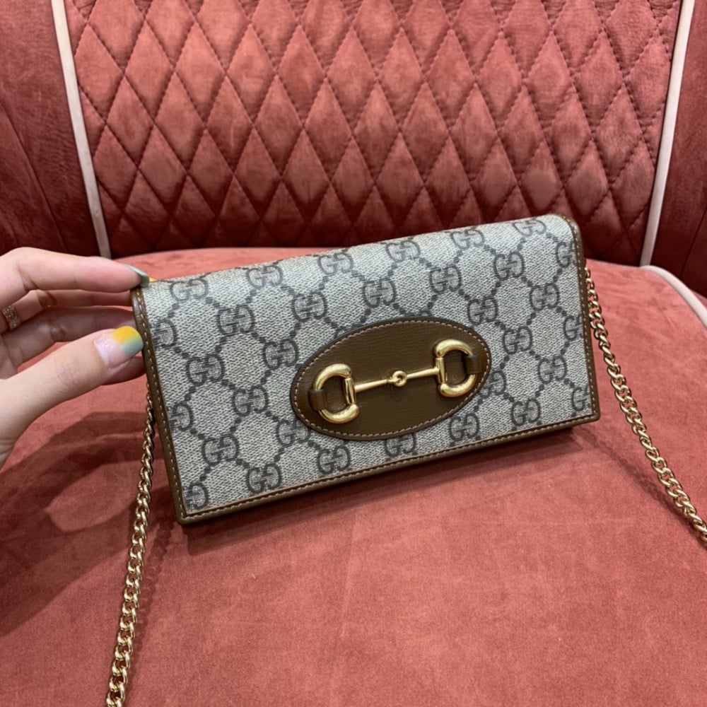 Horsebit 1955 canvas wallet-on-chain