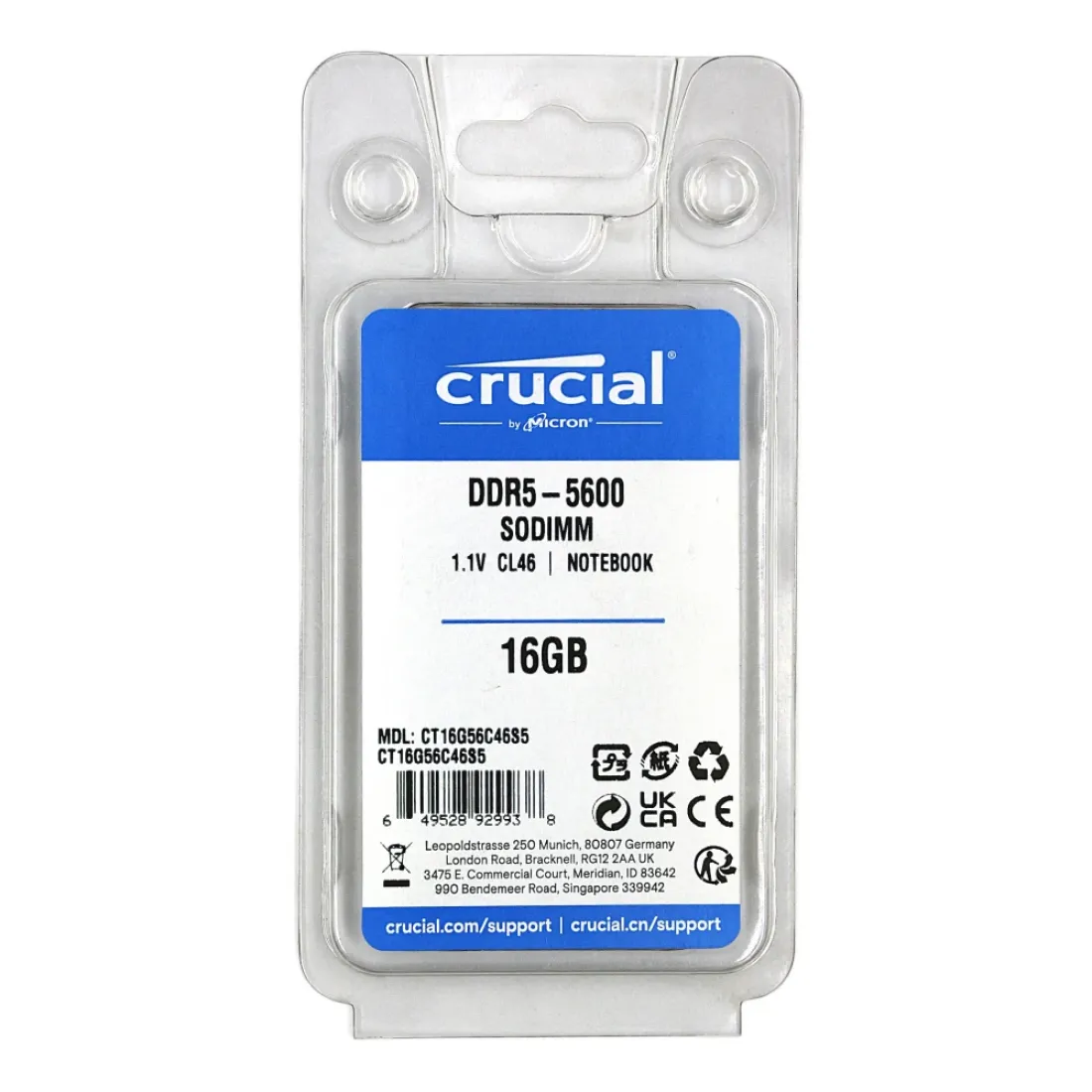 Crucial 16GB DDR5 5600MHz RAM | DARAT | دارات - DARAT