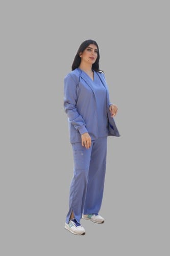 Nano scrub set with jacket (Royal blue)