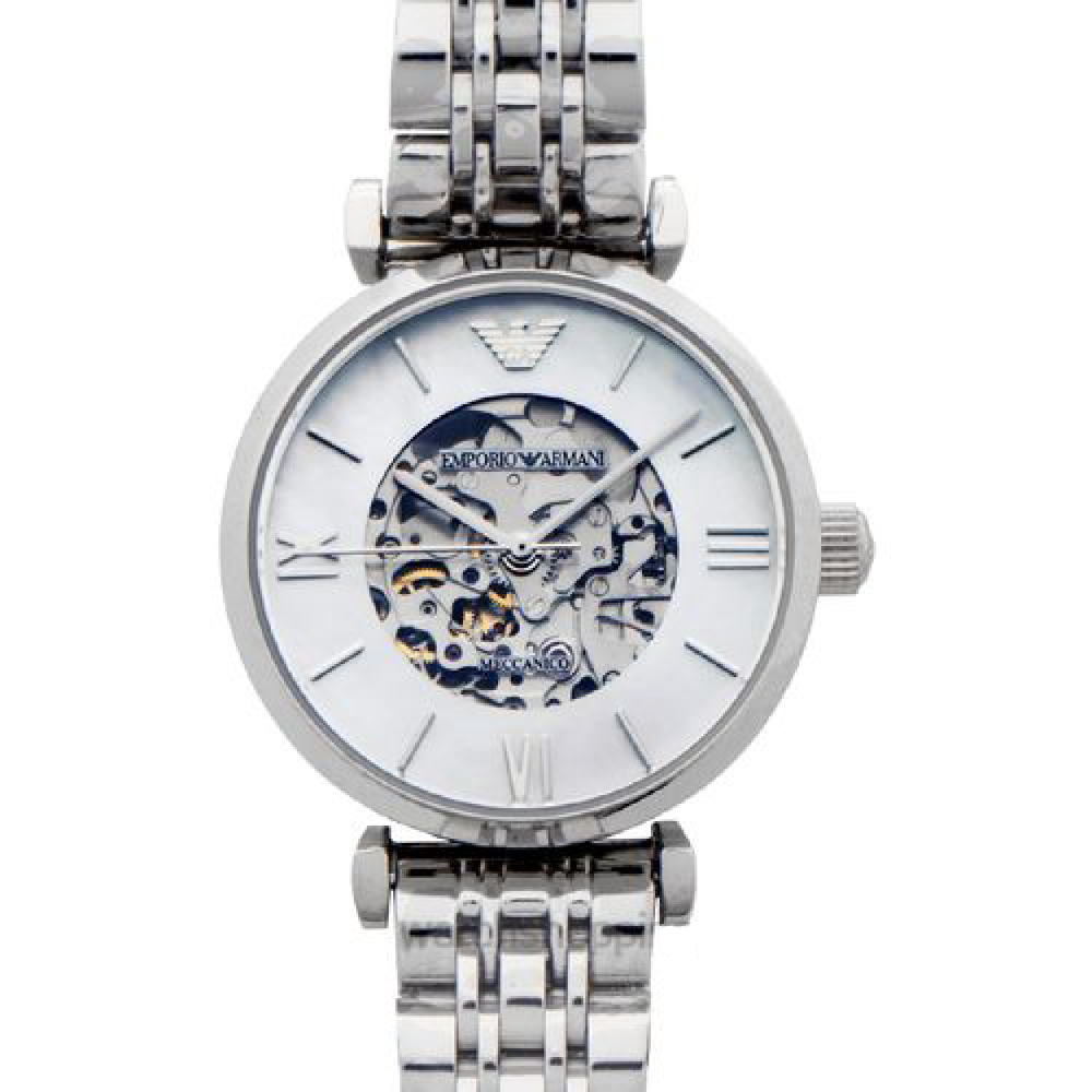 Emporio Armani skeleton silver Flying Tourbillon