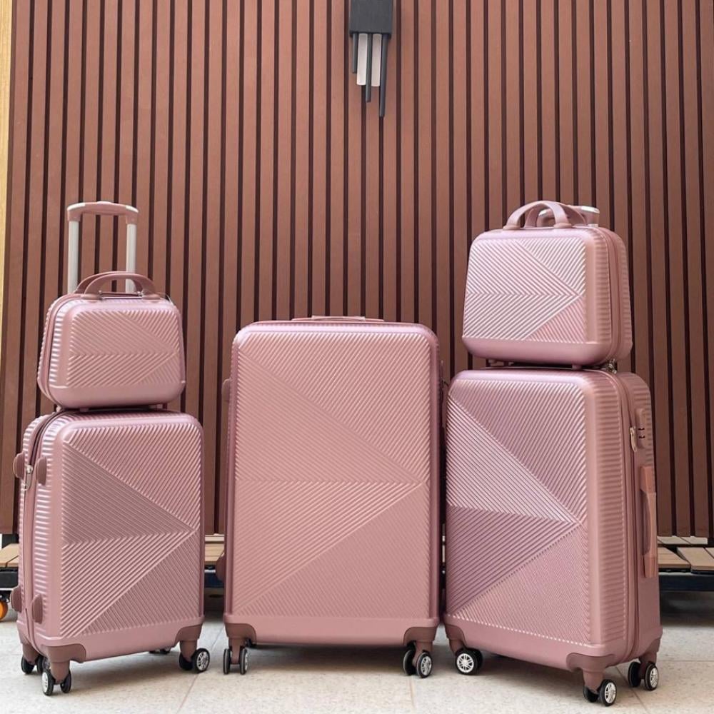 New 5 Piece Travel Bag Set from Akyat Rose Gold Akyat For luggage