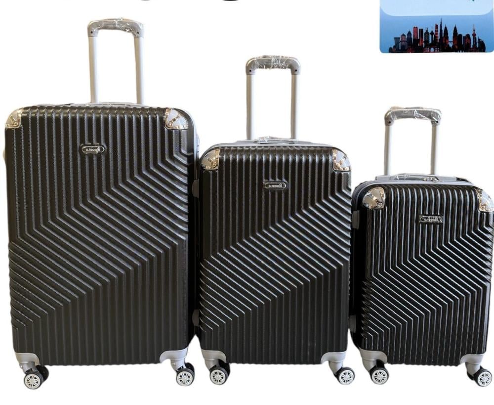 3-piece black travel bag with double covers | Summer offers!