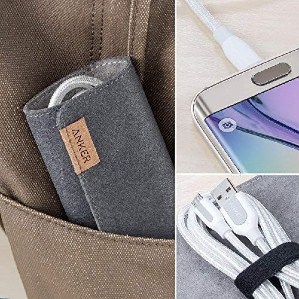 كيبل أنكر مايكرو يو اس بي باور لاين بلس 0.9 متر ذهبي