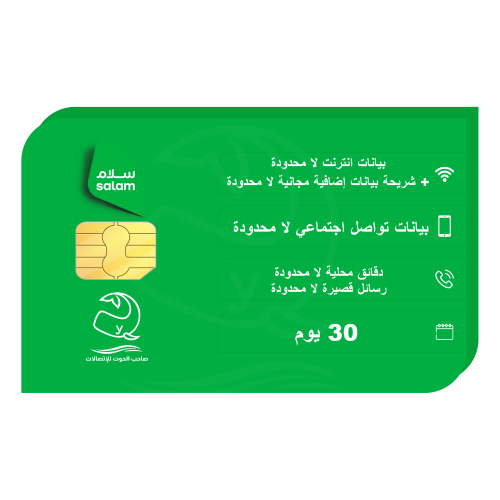شريحة سولو اللا محدودة - 30 يوم