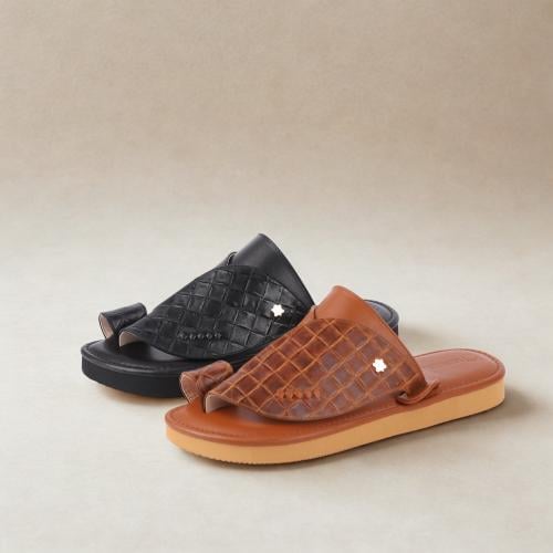 حذاء سعودي مودرن جلد منسوج 3rd Collection
