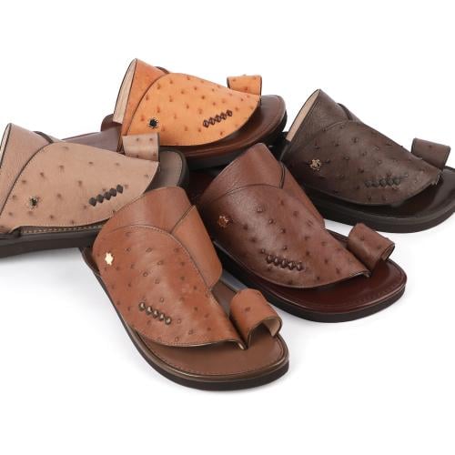حذاء سعودي مختلف جلد النعام الطبيعي 1st Collection