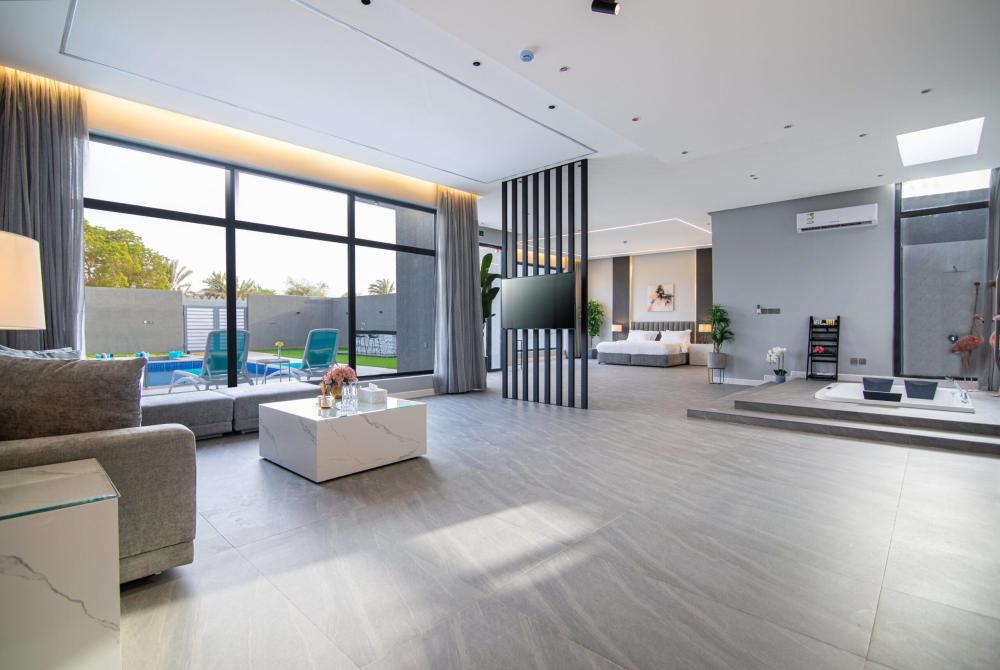 شاليه العرسان رياض ڤيو | أفضل شاليه بجاكوزي الرياض