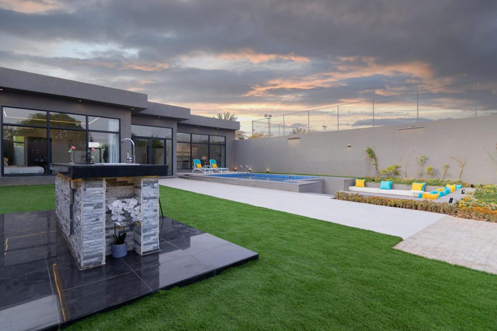 شاليه العرسان رياض ڤيو | أفضل شاليه بجاكوزي الرياض