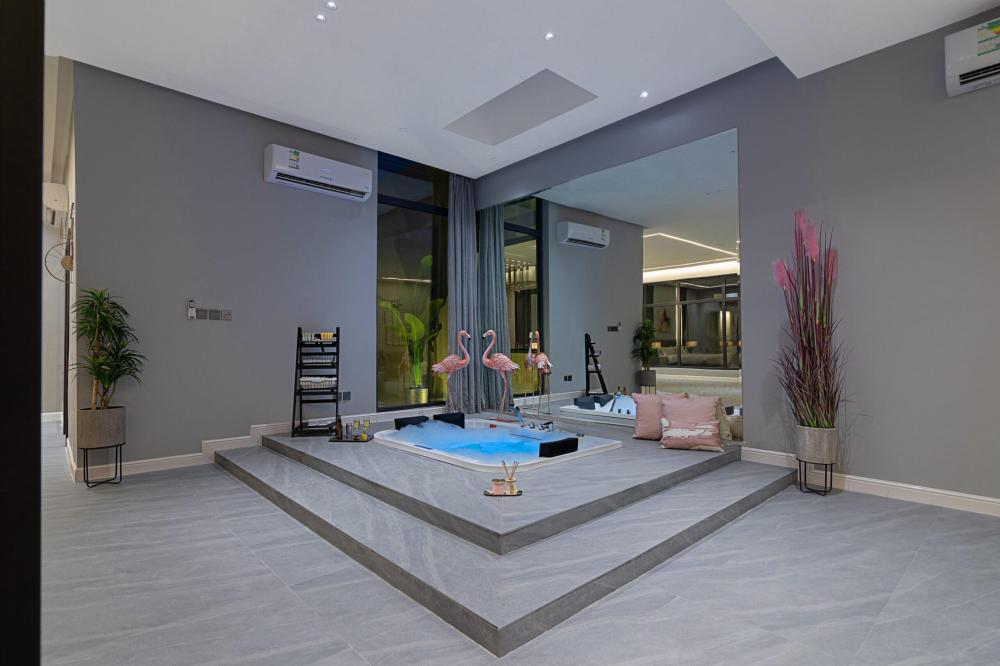 شاليه العرسان رياض ڤيو | أفضل شاليه بجاكوزي الرياض