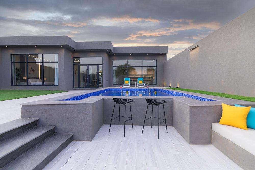 شاليه العرسان رياض ڤيو | أفضل شاليه بجاكوزي الرياض