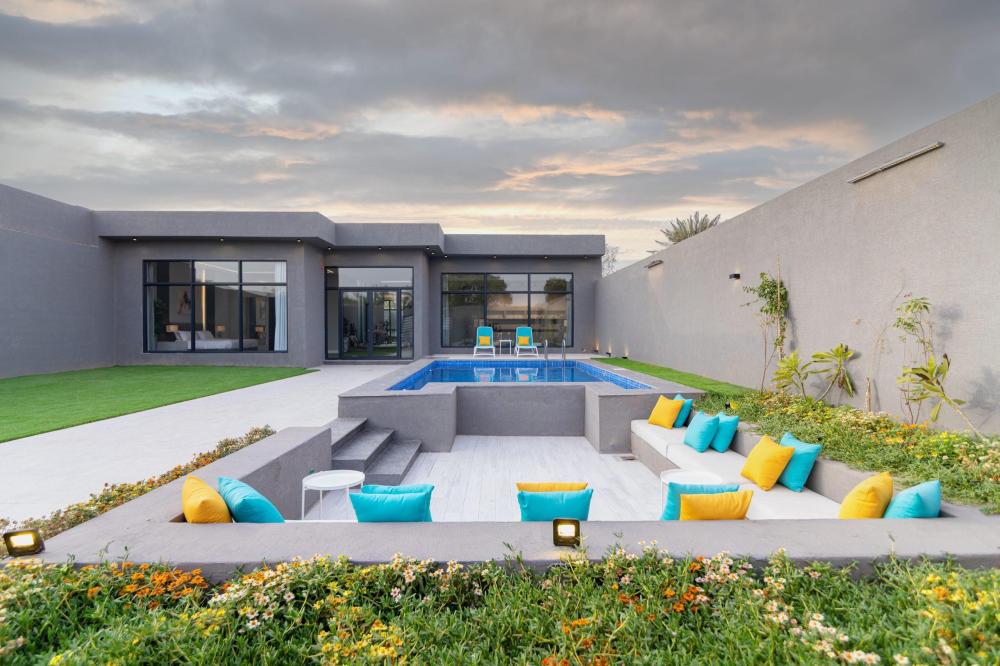 شاليه العرسان رياض ڤيو | أفضل شاليه بجاكوزي الرياض