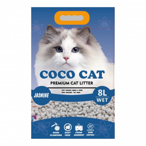Coco Cat رمل للقطط برائحة الياسمين 8لتر