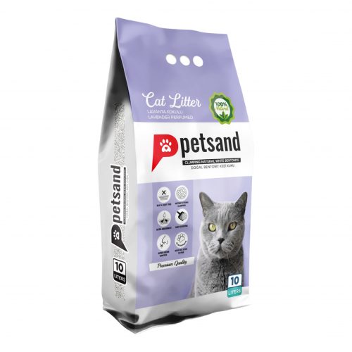 PetSand رمل تركي للقطط برائحة اللافندر 10 لتر