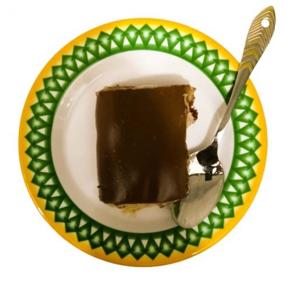 صحن ميلامين مسطح اخضر