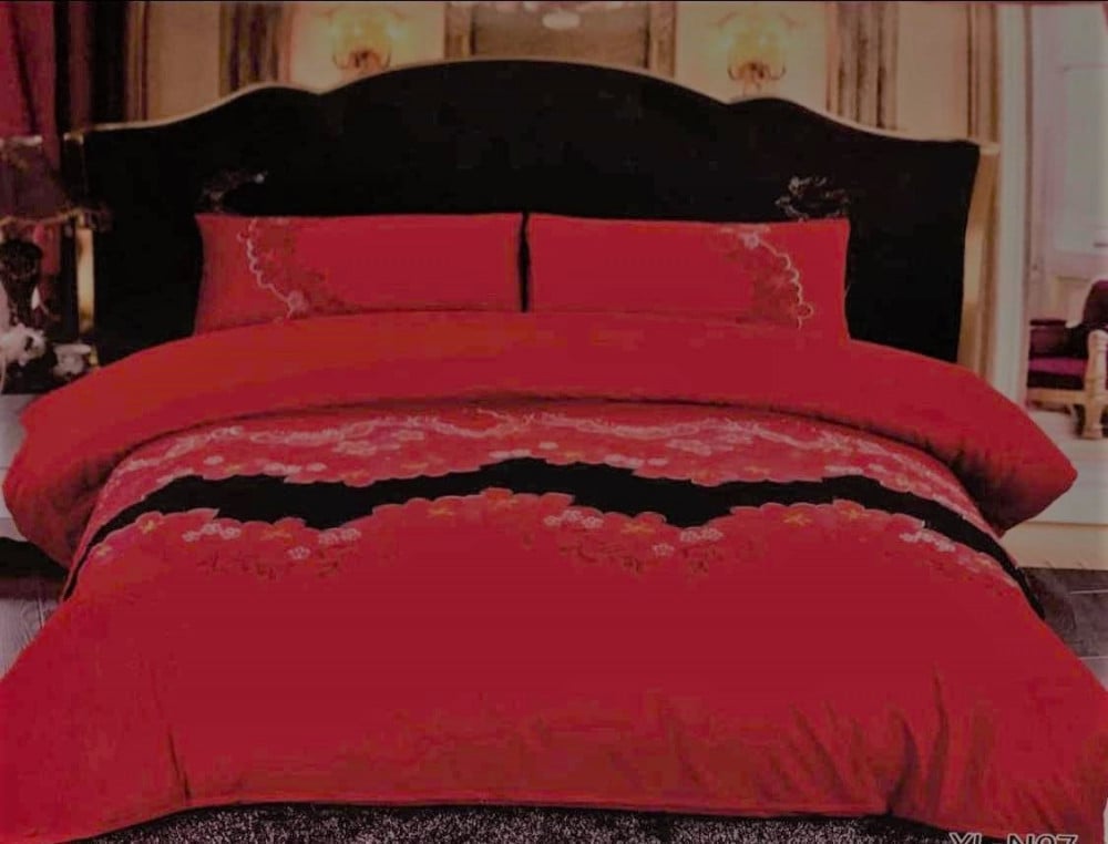 red bedspread double