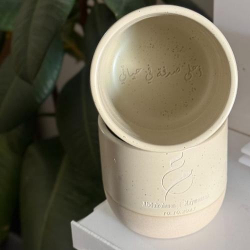 كوب بالنحت حسب الطلب