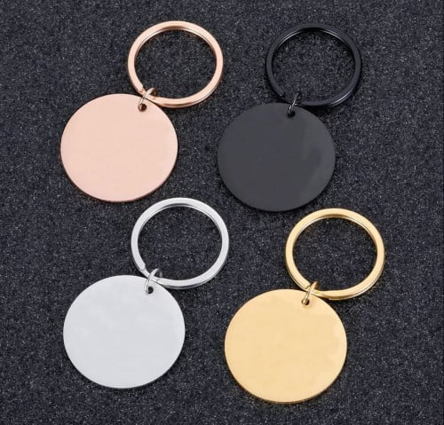 ميدالية مفاتيح قابلة للكتابة بشكل دائري