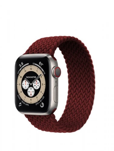 حزام بديل مضفر منفردا قابل للمط لسوار Apple Watch...