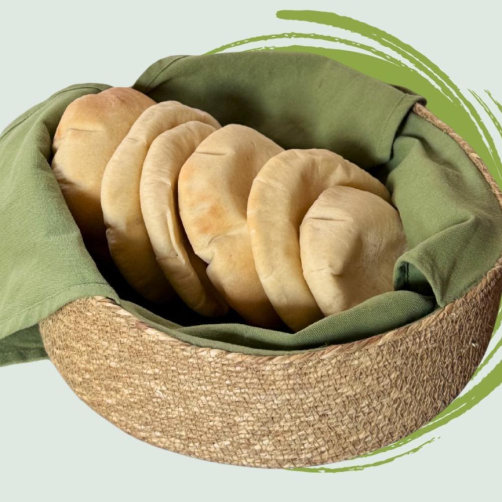 الخبز العربي بالدقيق طحنة 0