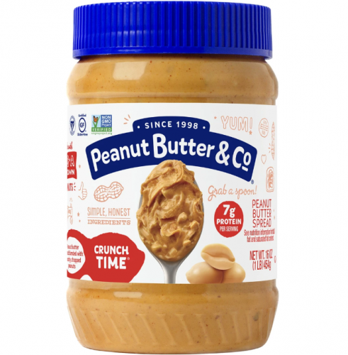 زبدة فول سوداني عضوية خشنة