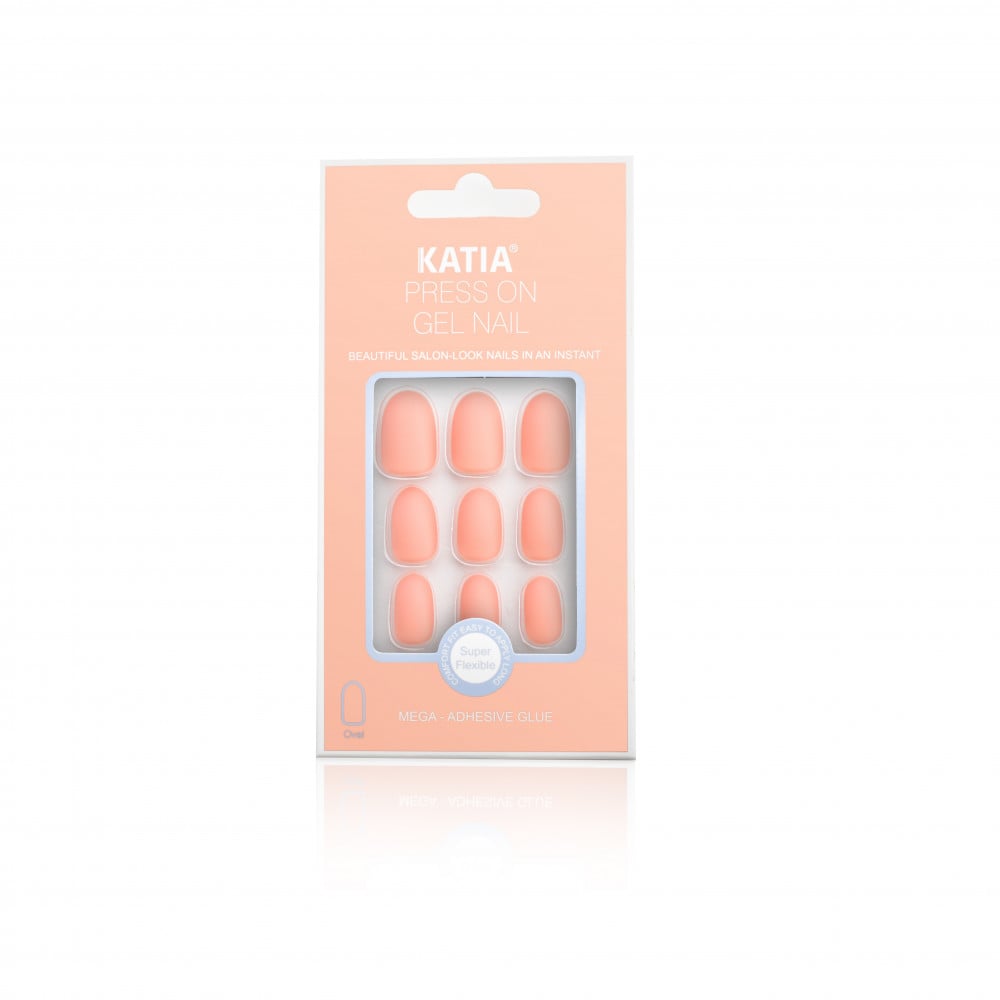 Katia Press On Gel Nail Oval - Light Nude 13