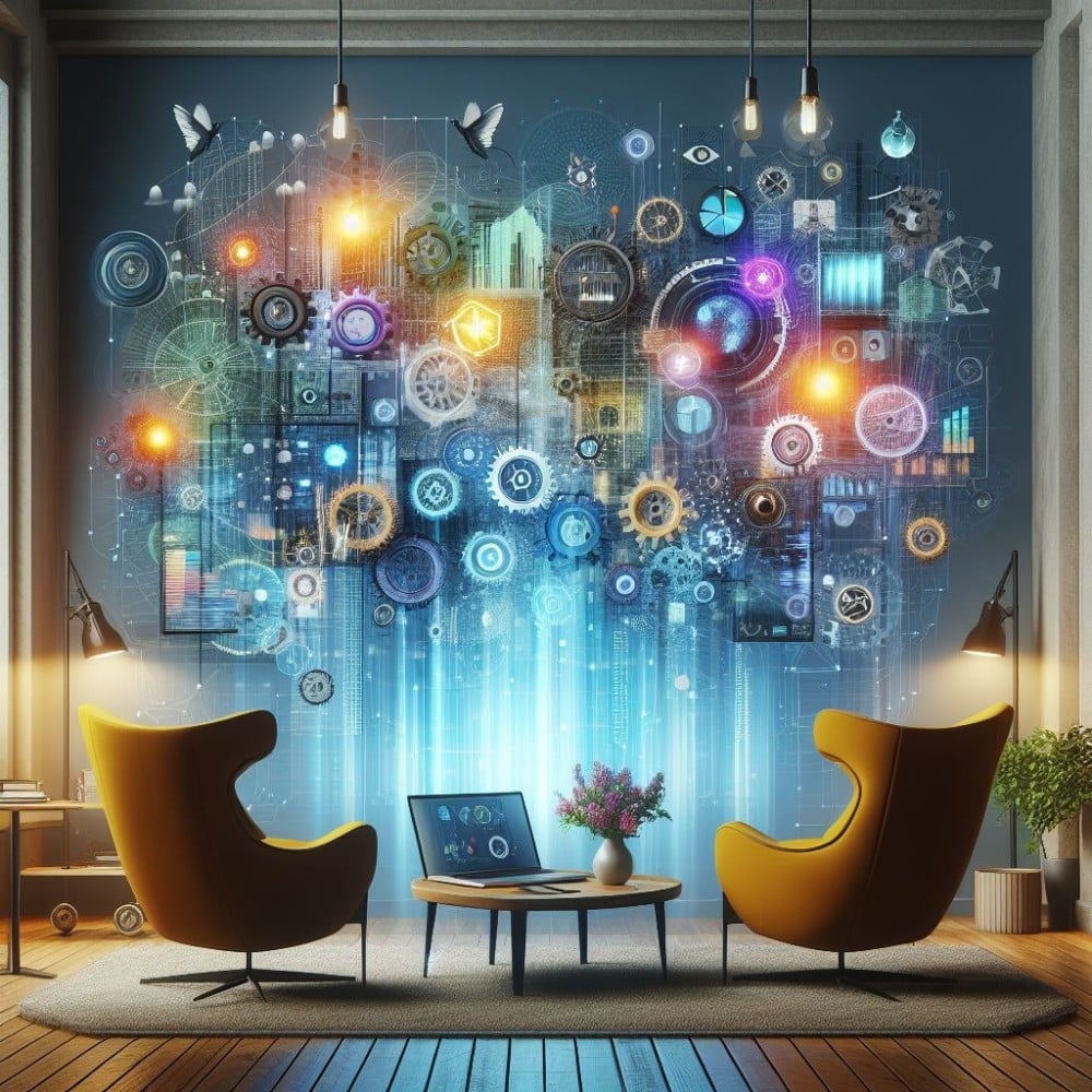 كيف يمكن للتكنولوجيا الحديثة تحقيق تحولات وابتكارات في مجال التصميم الداخلي؟