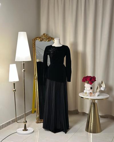 فستان سهرة طويل 5244