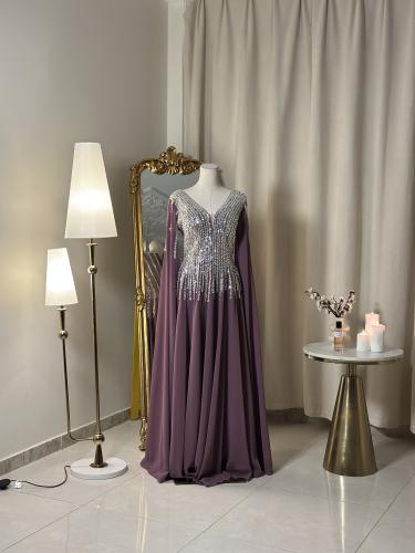 فستان أنيق بلونين  5492