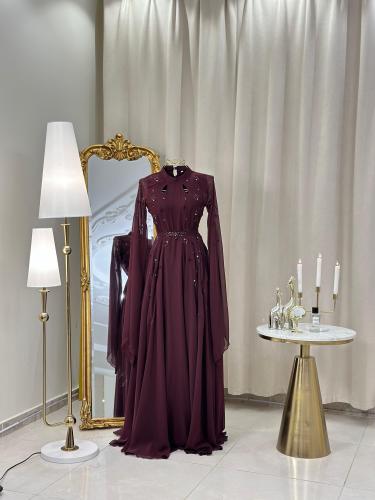 فستان سهرة طويل  4687