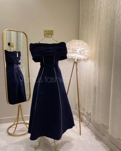 فستان ميدي كحلي 3469