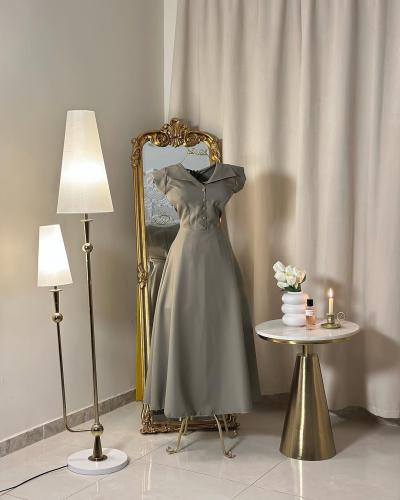 5936 -فستان ميدي (لونين)