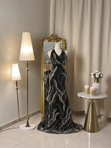 6495-   فستان سهرة طويل