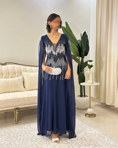 فستان سهرة طويل  4893