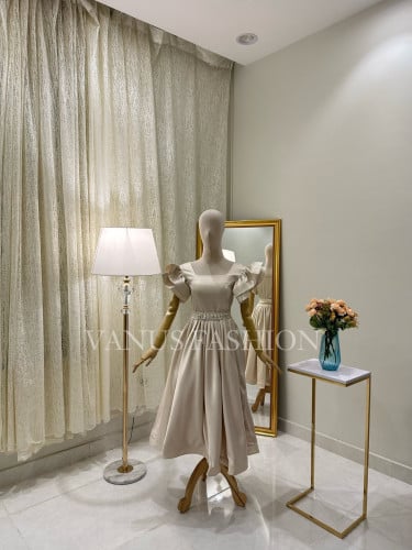 فستان ناعم ميدي 3704