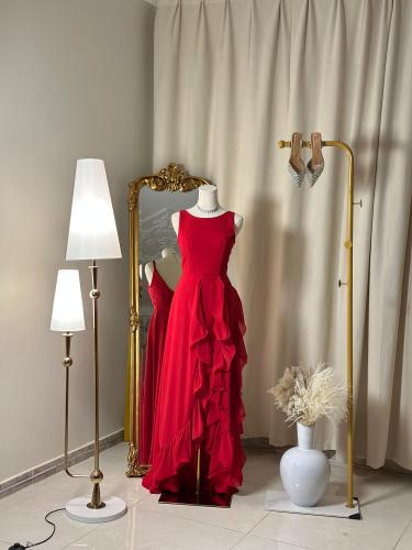 فستان سهرة طويل  4565