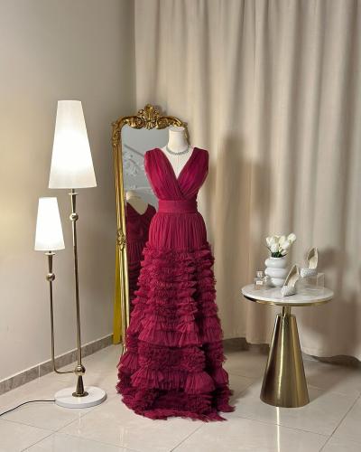 فستان سهرة طويل 5174