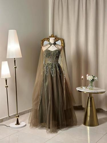 6346 -فستان سهرة من قطعتين مميزة بتفاصيل ساحرة